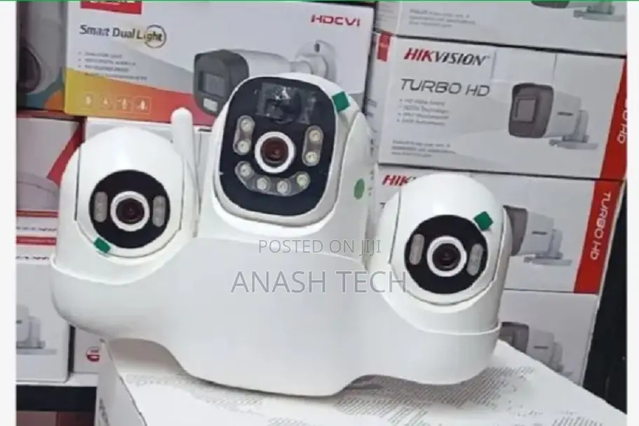 Security Wireless V380 3 in 1 4g Tripple Solar CCTV Camera PTZ