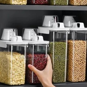 Storage Containers With Measuring Cup