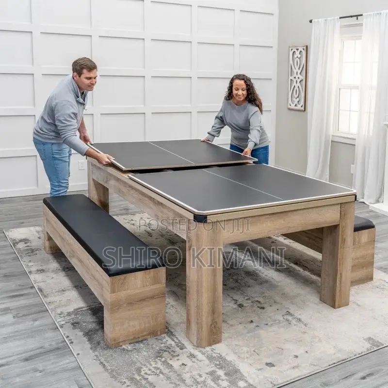 Spacious 4 in 1 Table Tennis and Dinning Table