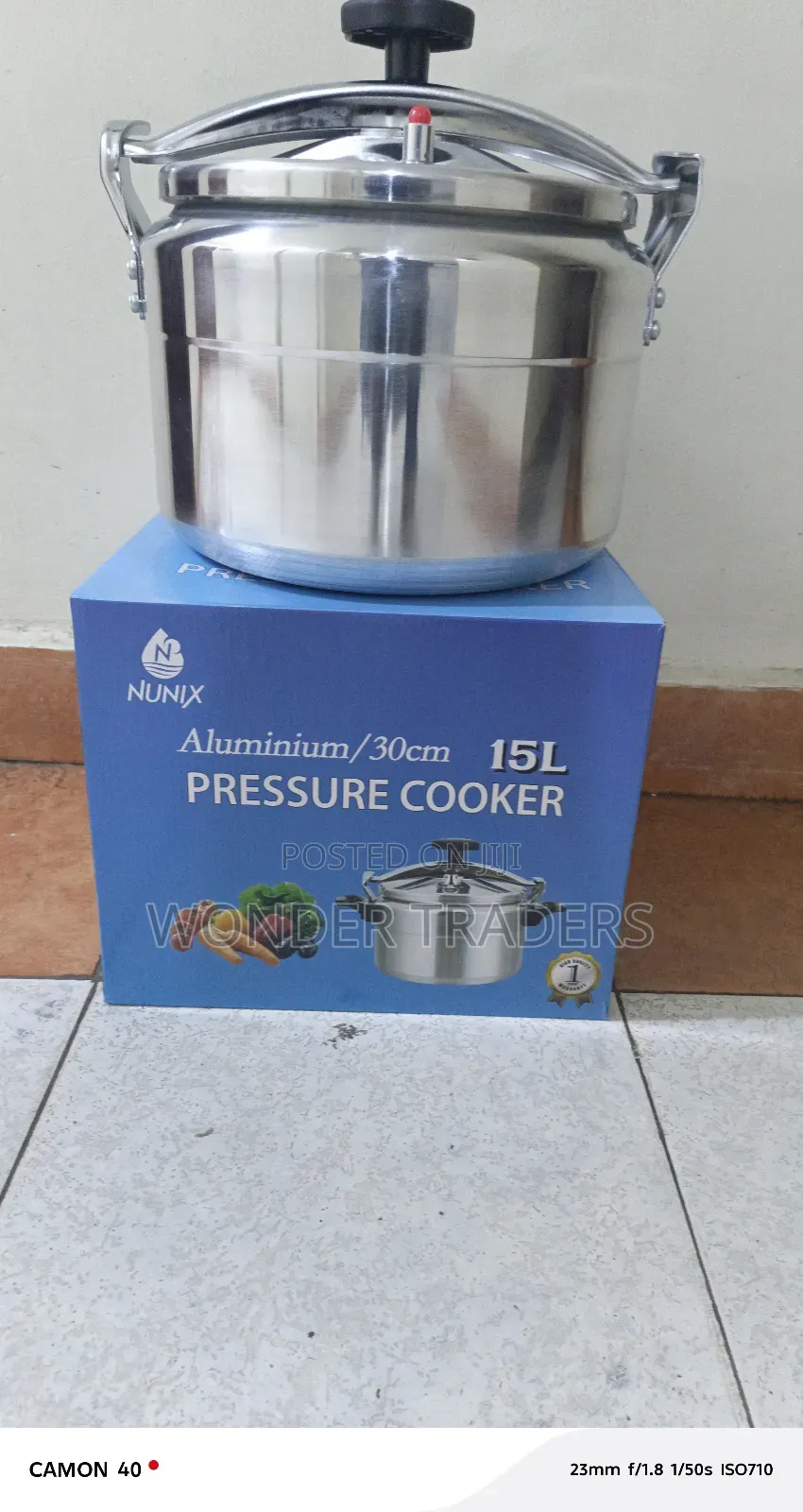 15 Litre Pressure Cooker Non Explosive 2 Hands