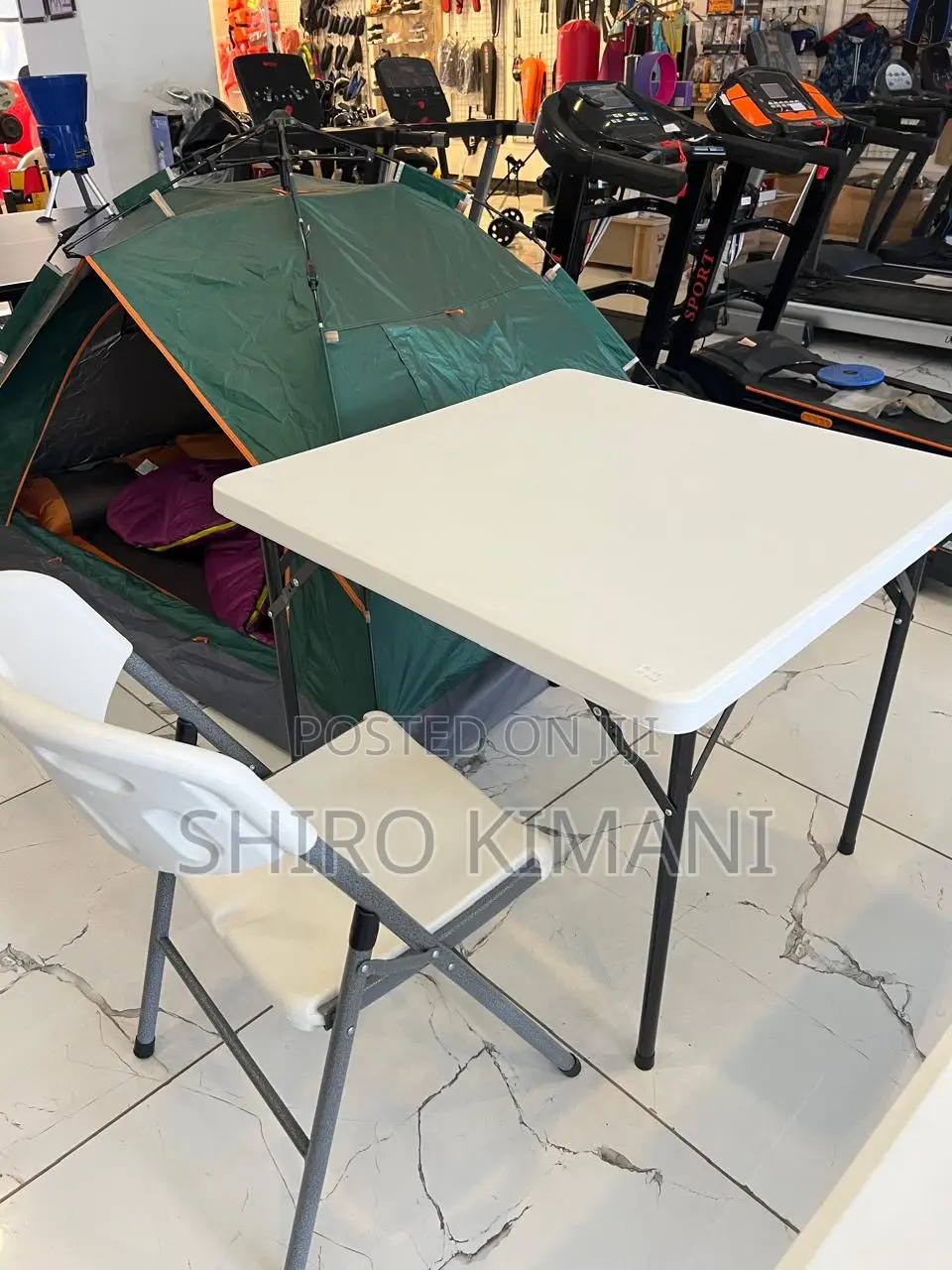 Brand New Set Foldable Camping Table and Foldable Chair