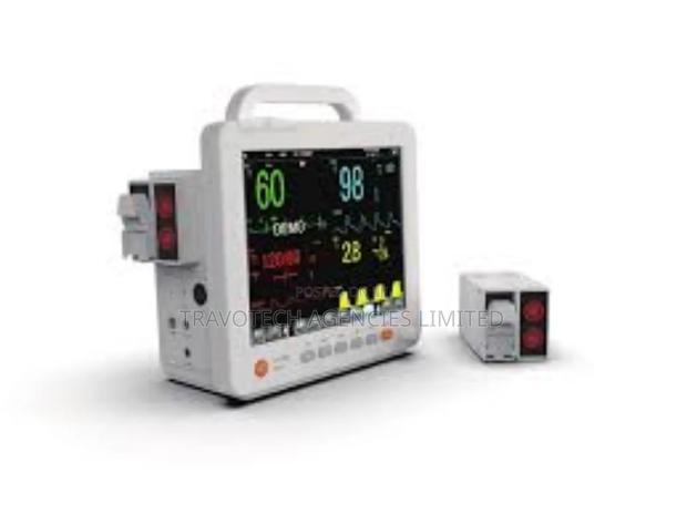 7 Parameters - Touch Screen Patient Monitor - main view