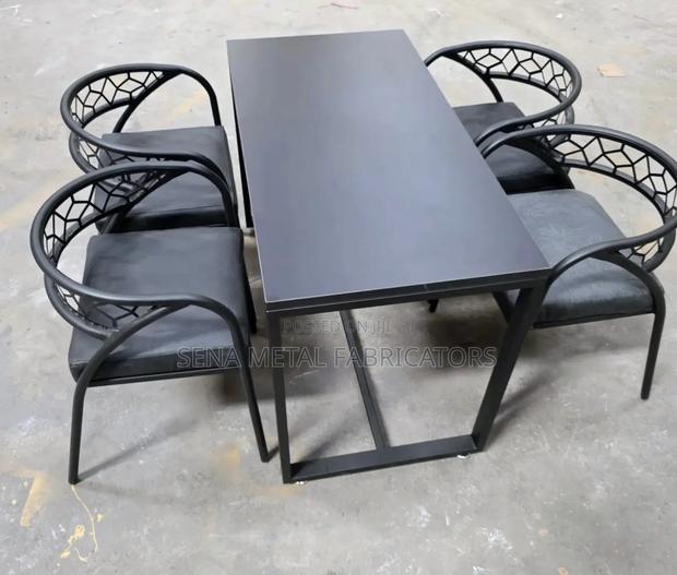 120mmx60mm Restaurant Dining Set Table and 4 Chairs. - thumbnail 2