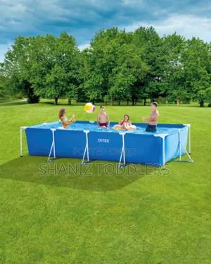 Splashyfun Metallic Rectangular Swimming Pool