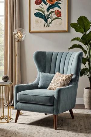 Gray Classic Wooden Frame Sofas - main view