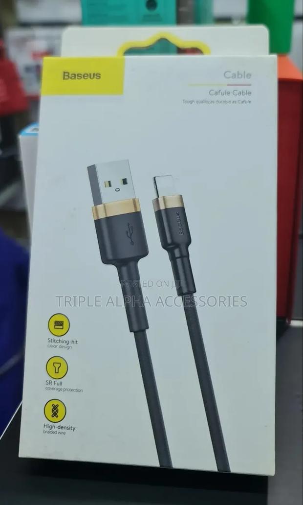 Baseus Usb-a to Lightning, 2 Metre Braided Cable for iPhone - main view