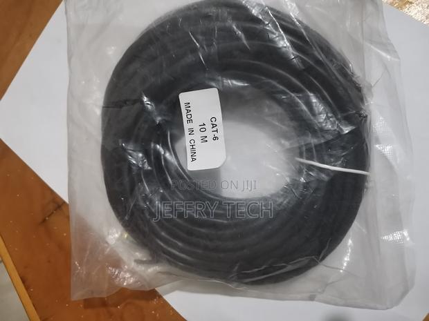 Network Cable Cat.6 - Black - 10m - thumbnail 2