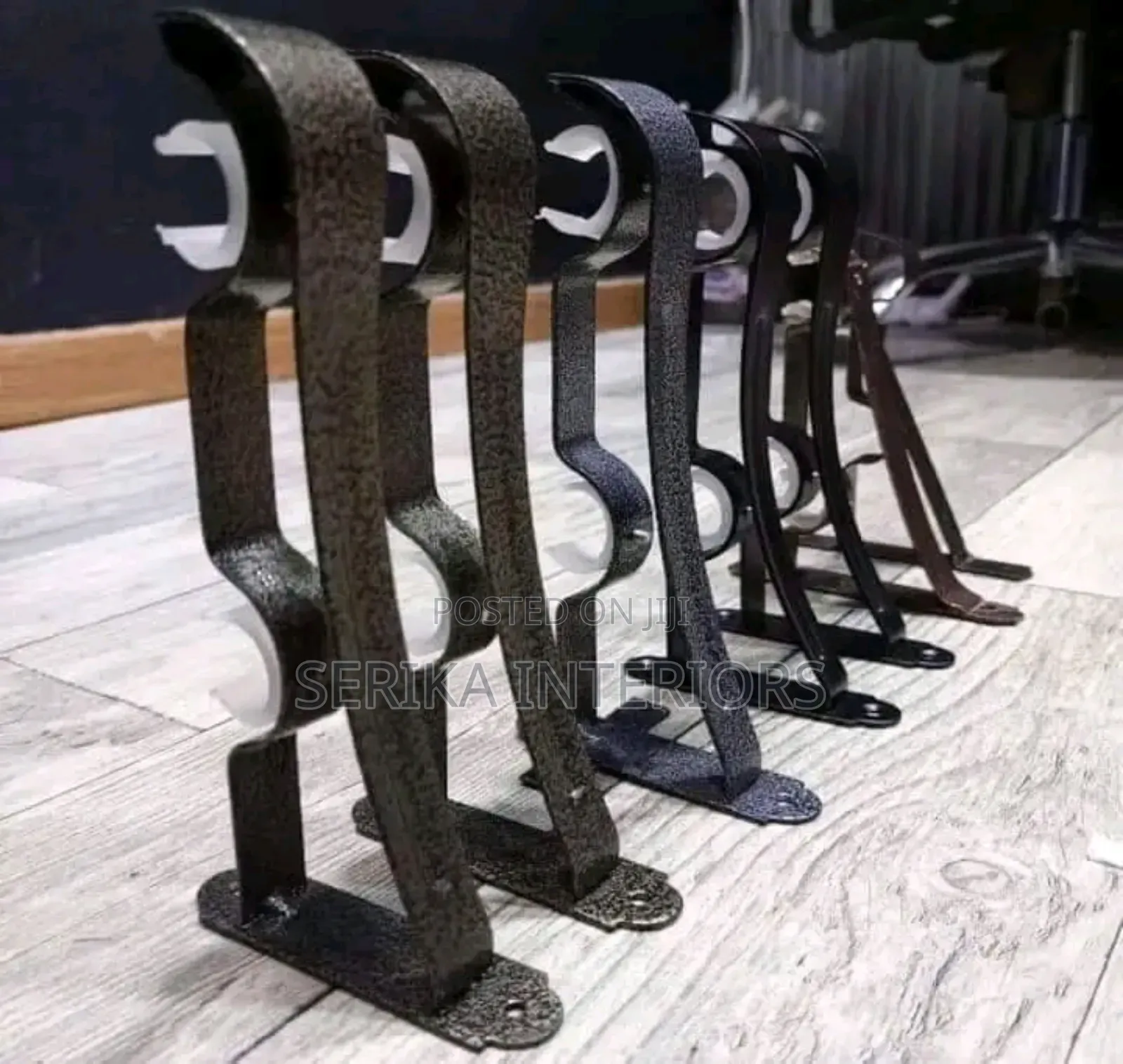 Jua Kali Curtain Rods Brackets Brackets Environmental Friendly Smooth