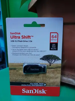 Sandisk Ultra Shift Usb 3.0 Flash Drive 64gb - Sdcz410-064g-G46