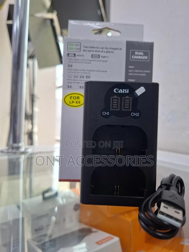 Caisi Lp E6 Dual Charger - thumbnail 4