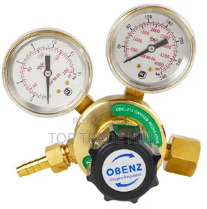 Single Stage Oxygen Gas Regulator – 10 Bar Max / 2 Gauge