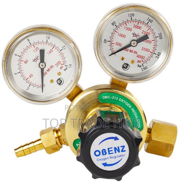 Single Stage Oxygen Gas Regulator – 10 Bar Max / 2 Gauge