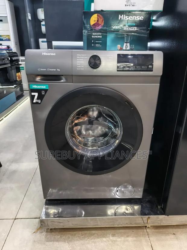 Hisense 7kg Front Load Washing Machine – Wash Spin - thumbnail 2