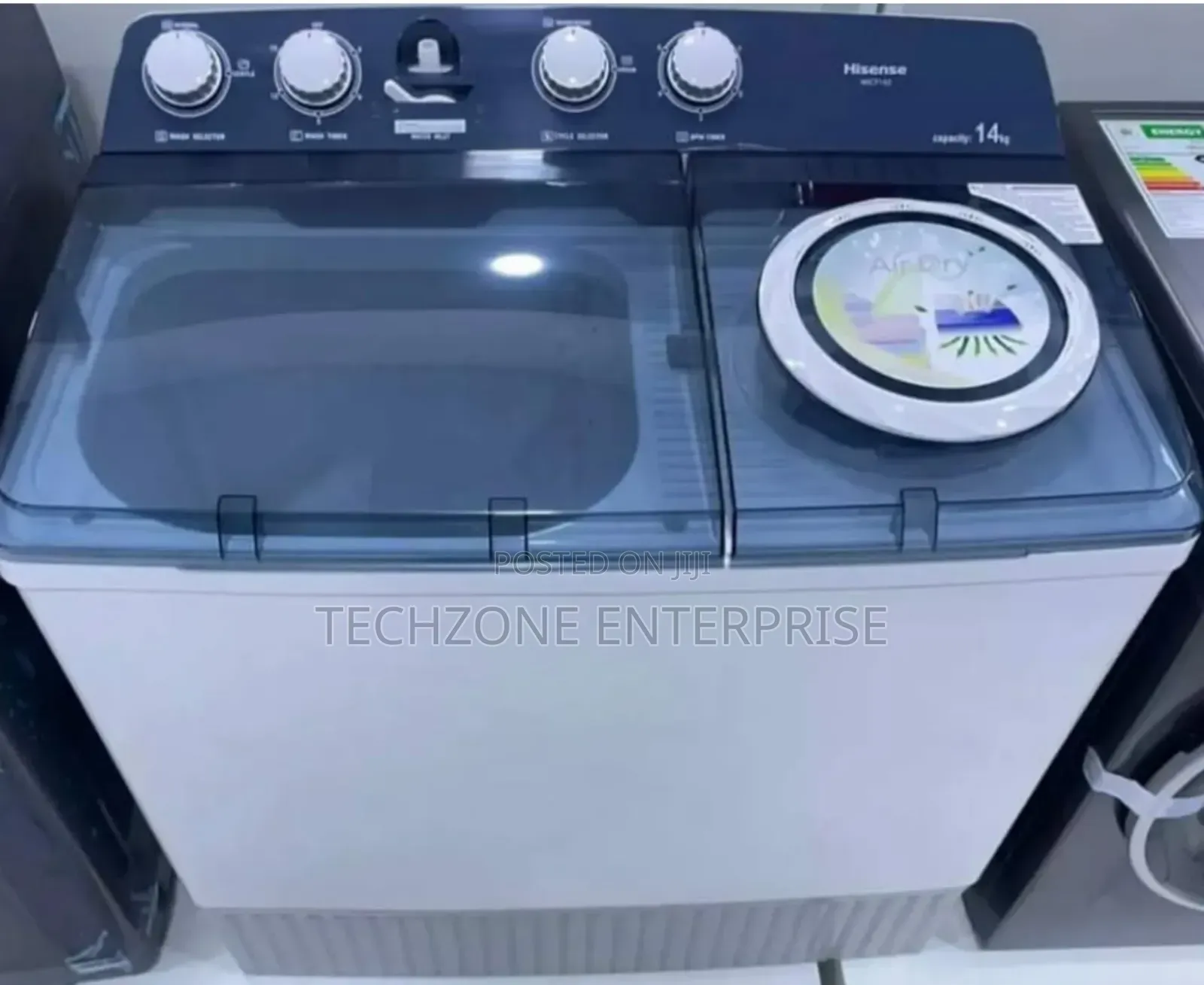 Hisense 14kg Twin Tub Washing Machine Wsbe141,Top Load