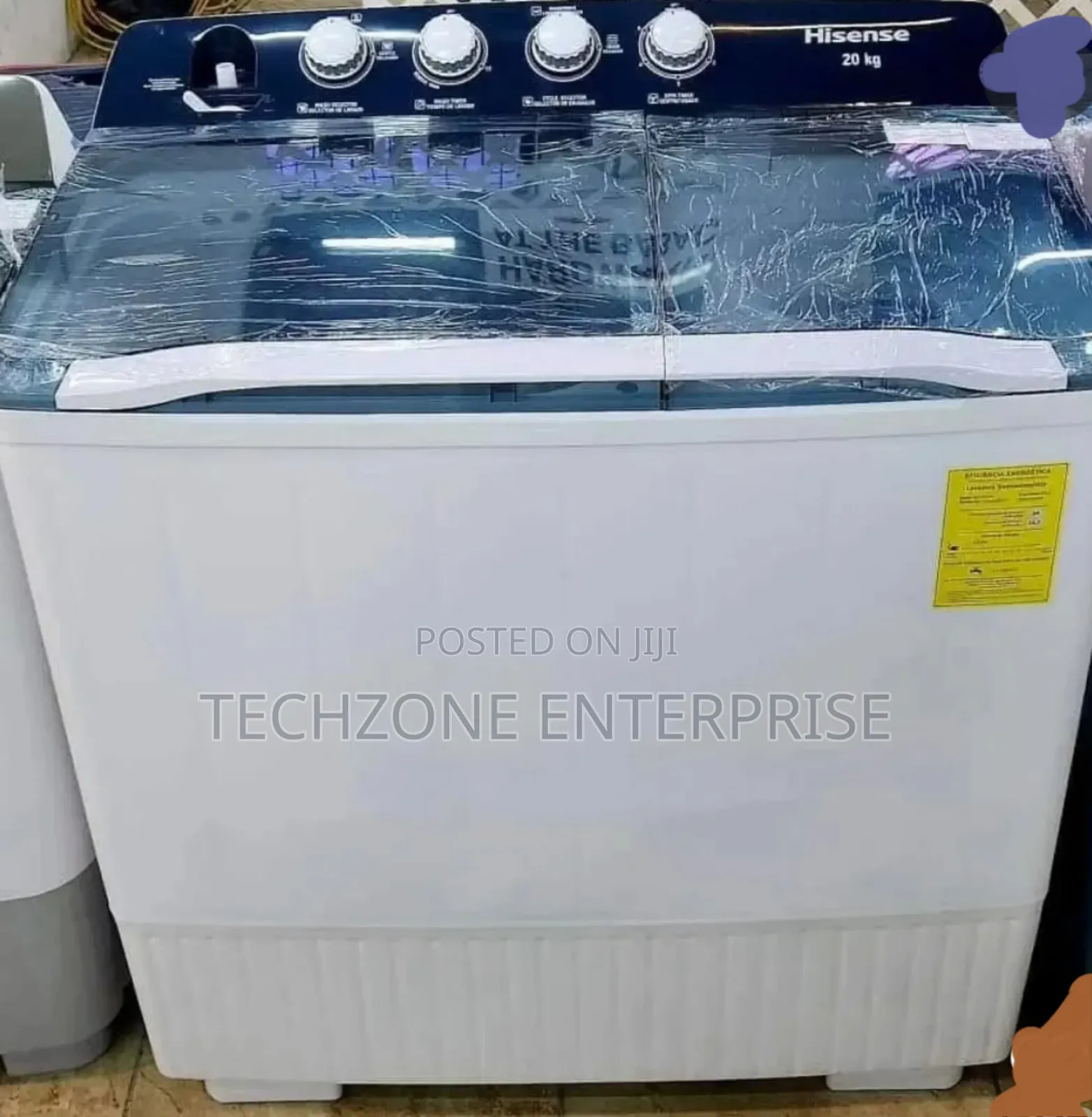 Hisense 20kg Wsbe201 Twin Tub Washing Machine,Top Load