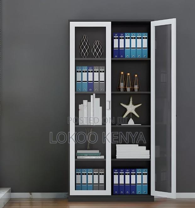Office Cabinet : Grey Stationery Storage Cupboard - thumbnail 2