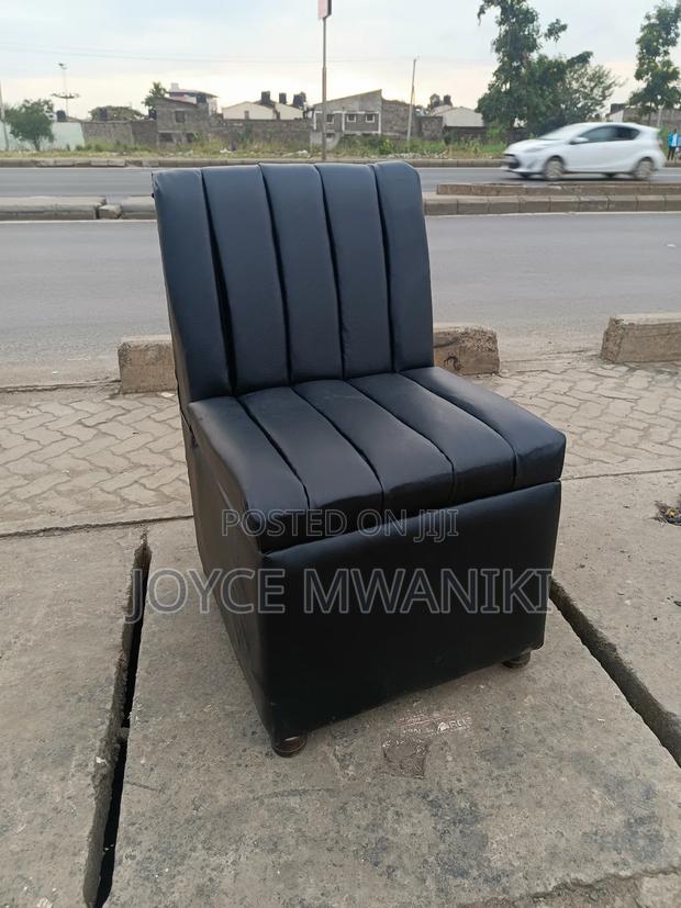 Single Vip Restaurant Black Couch  - main view