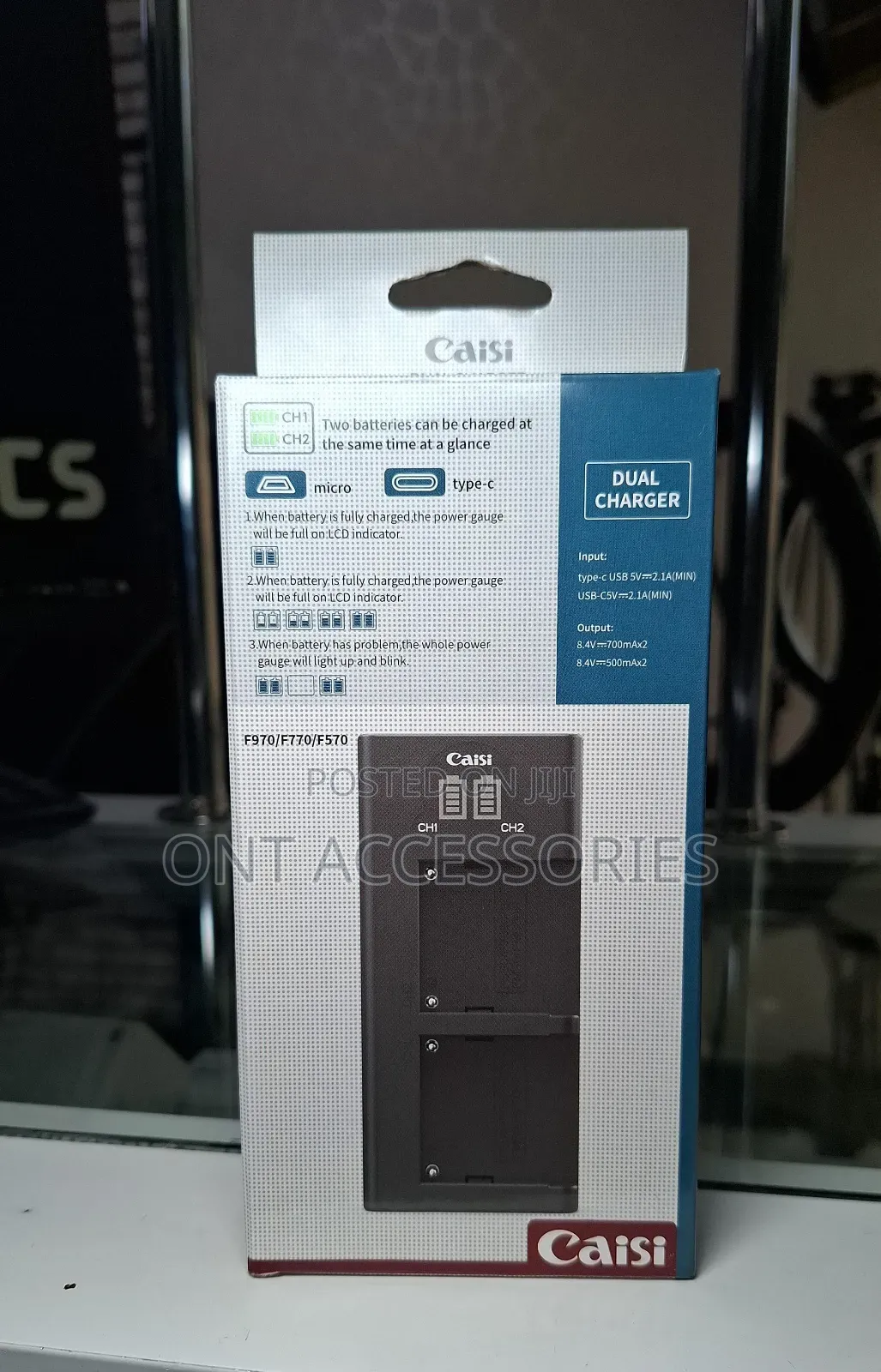Caisi Cs Np F970 Dual Charger