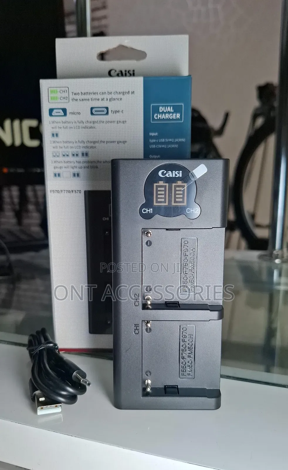 Caisi Cs Np F970 Dual Charger