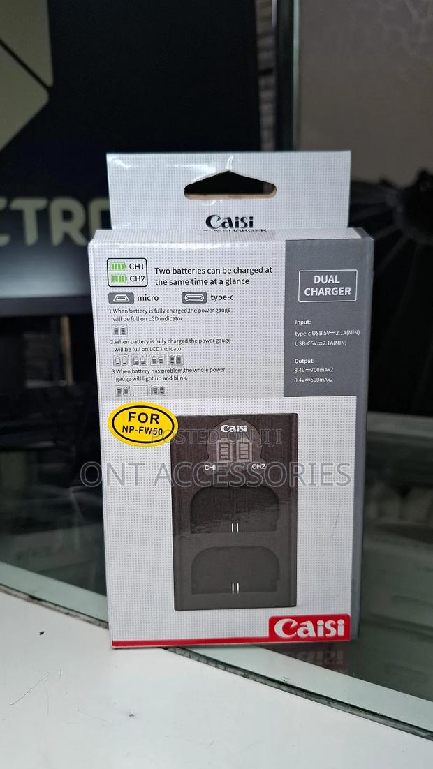 Caisi Np Fw50 Dual Charger - main view