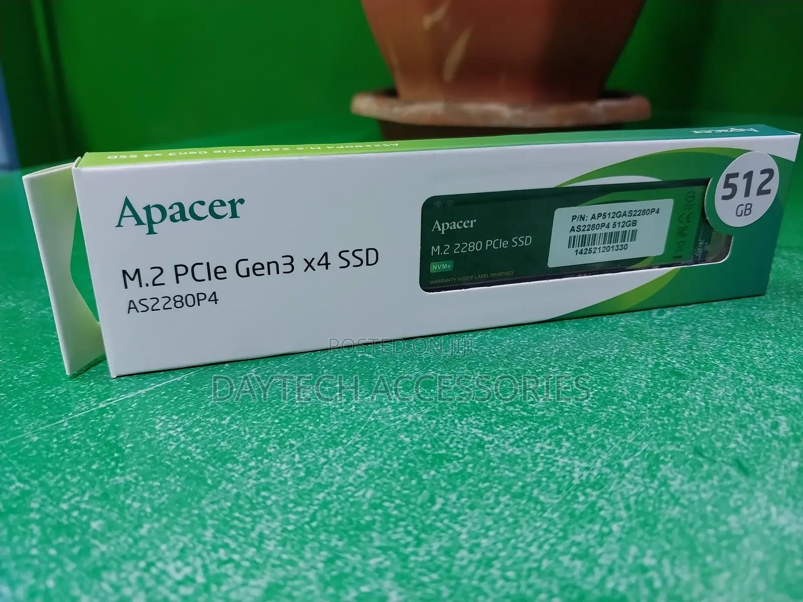 Apacer As2280p4 512gb M.2 Pcie Gen3 X4 Nvme Ssd.