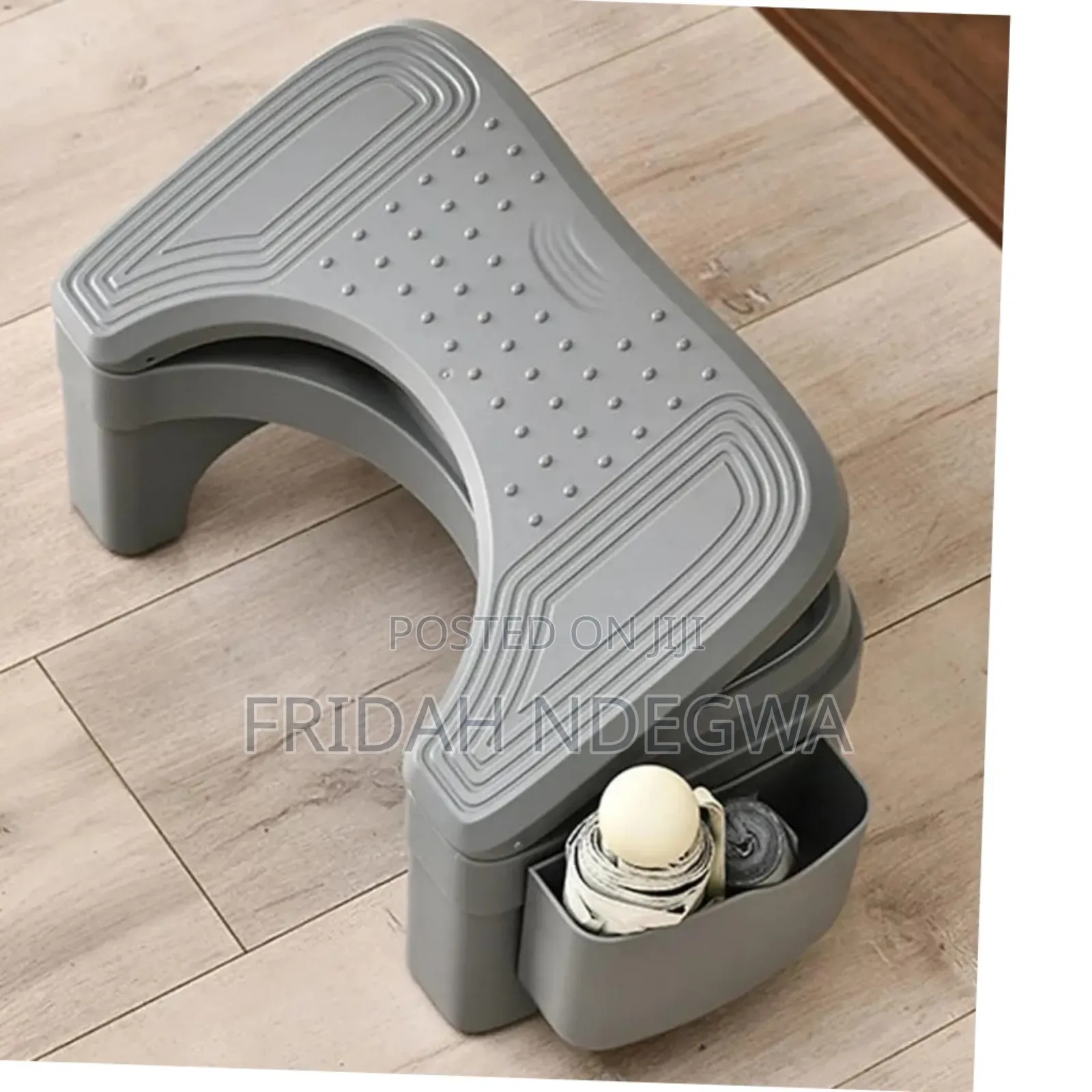 Ergonomic Foldable / Adjustable Footrest With Storage Space