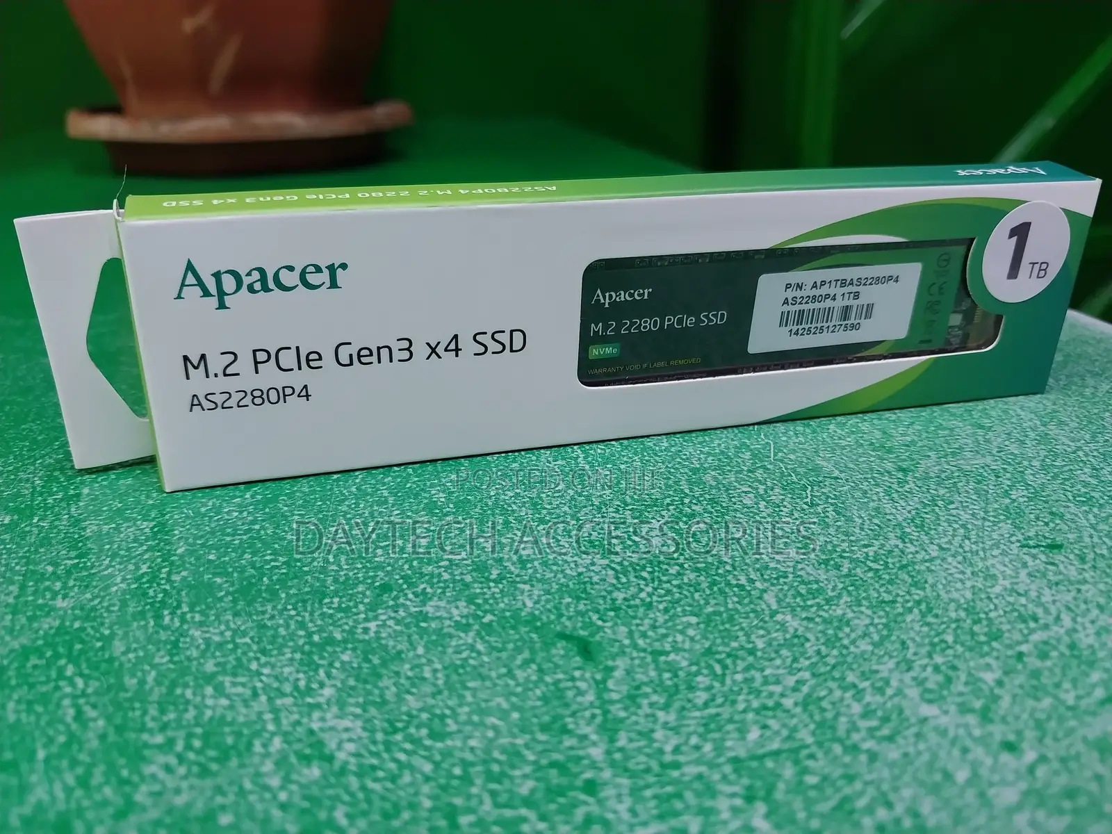 Apacer SSD As2280p4 1tb M.2 2280 Pcie Black