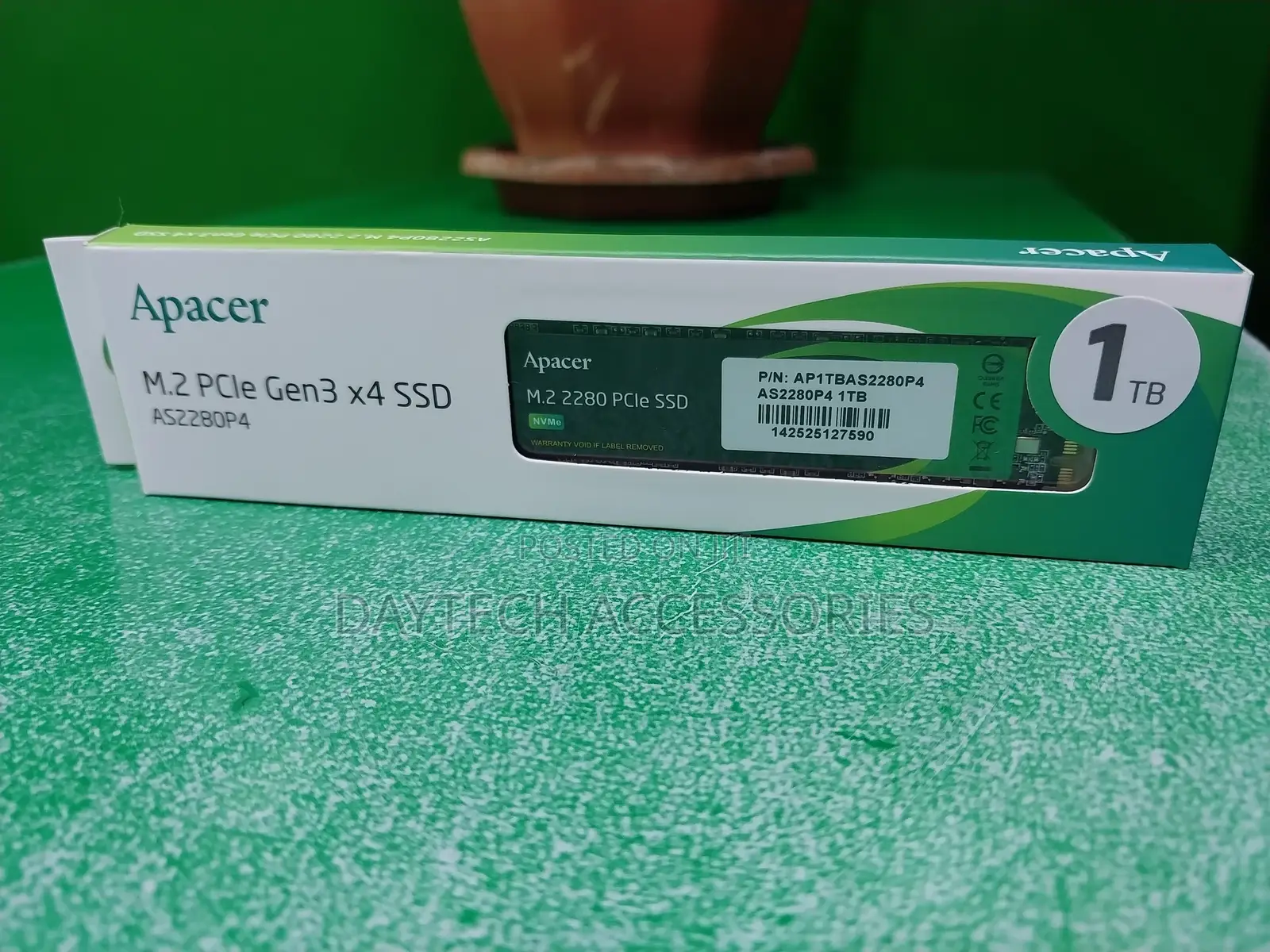 Apacer SSD As2280p4 1tb M.2 2280 Pcie Black