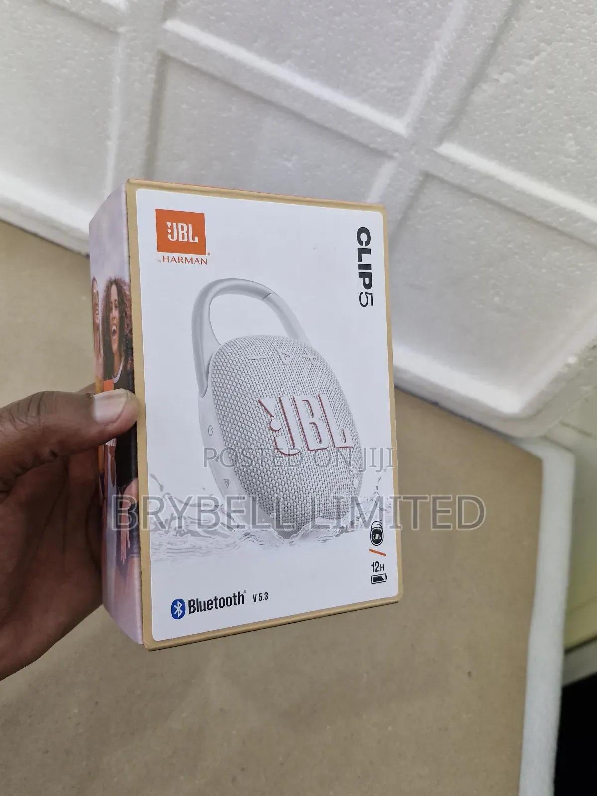 Brand New JBL Clip 5 Original Bluetooth Speaker, White
