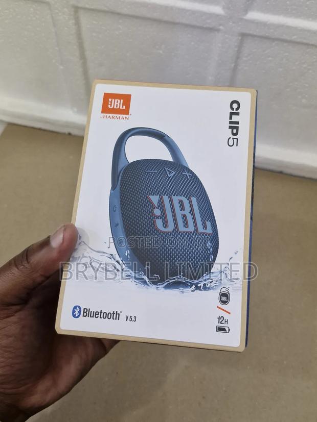 Blue Original and Brand New JBL Clip 5 - main view