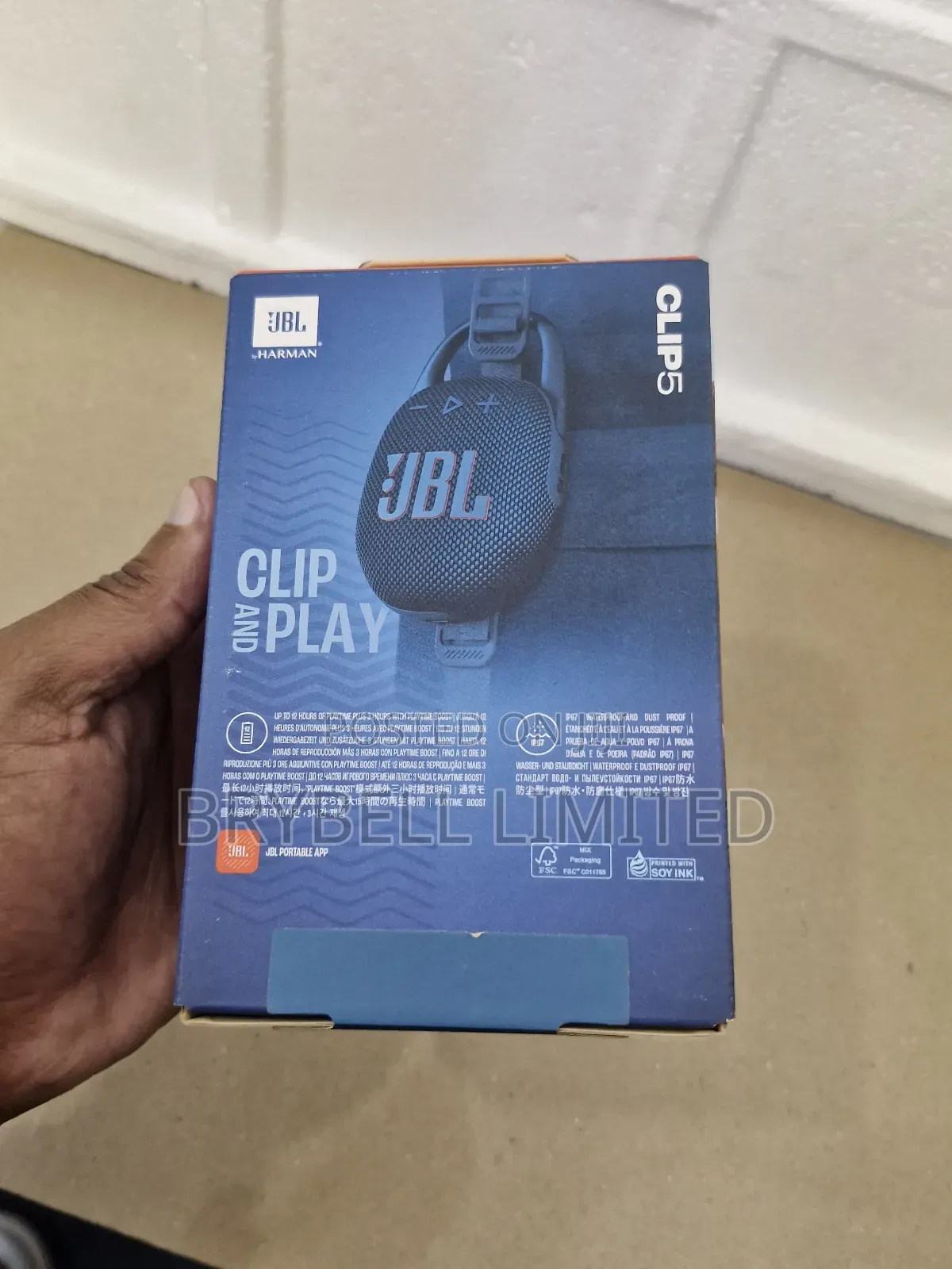 Blue Original and Brand New JBL Clip 5