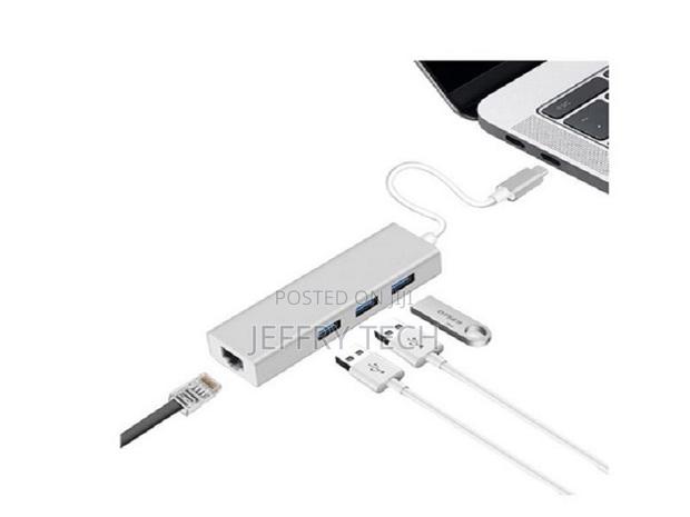 Type C 3 Port Hub + Lan Card - thumbnail 2