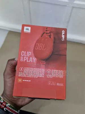 Red JBL Clip 5 Portable Blurtooth Wireless Speaker