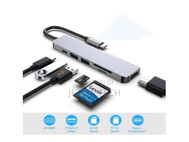 Airsky 6in1 Usb-C Hub + Card Reader - thumbnail 3