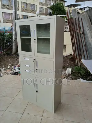 Steel Office Cabinet With Glass Door