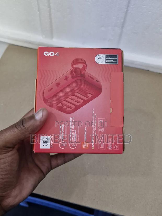 Brand New Original JBL Go4 Red, Bluetooth Portable Speaker - thumbnail 2