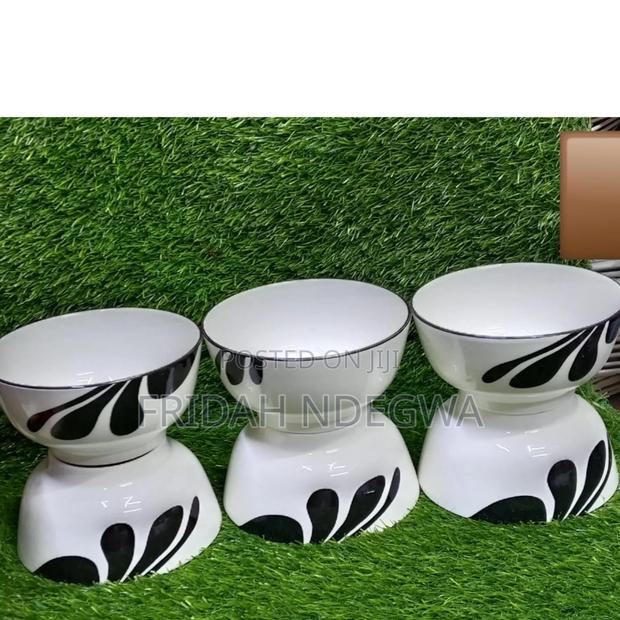 6pcs White Black Bowls - main view