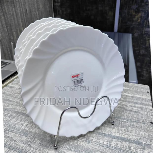 6 PCS White Plates
