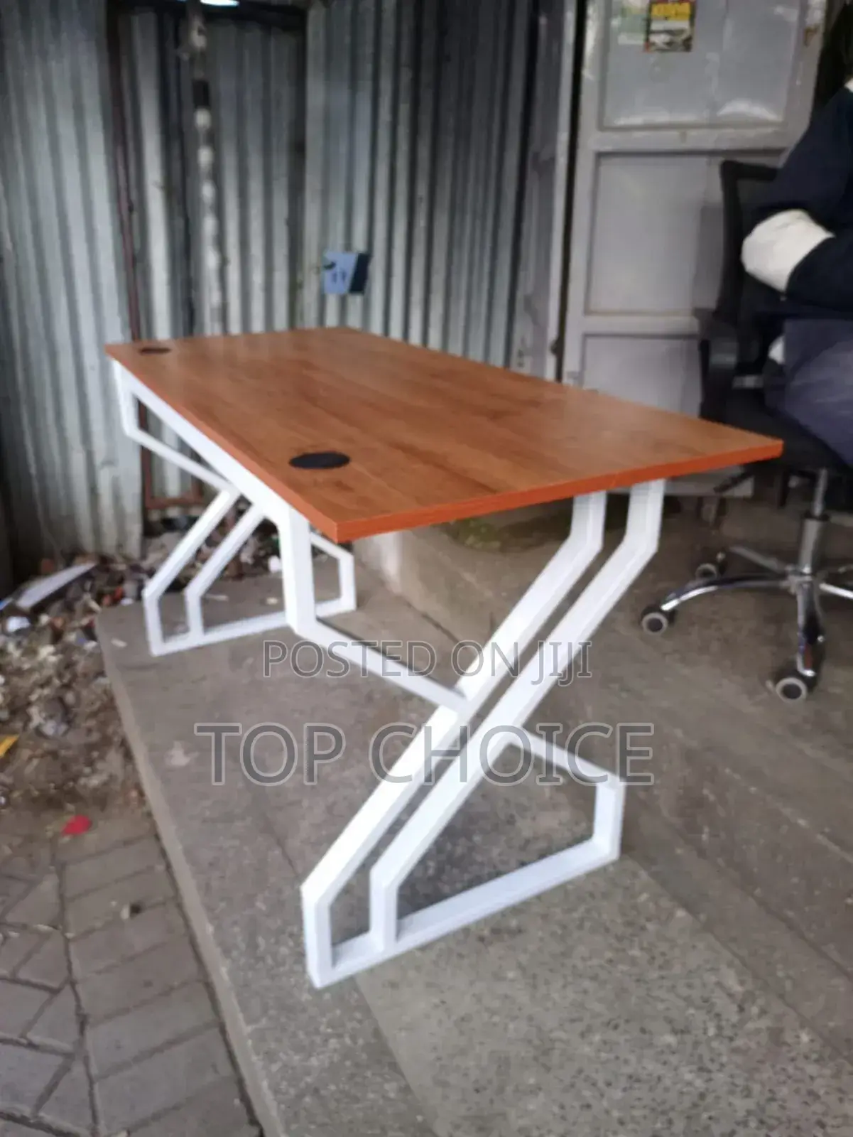 Double Metallic Office Table