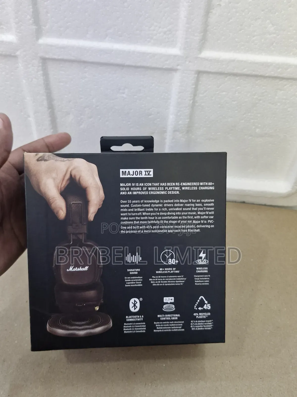 Marshall Major Iv 80+ Hours of Playtime Brand New