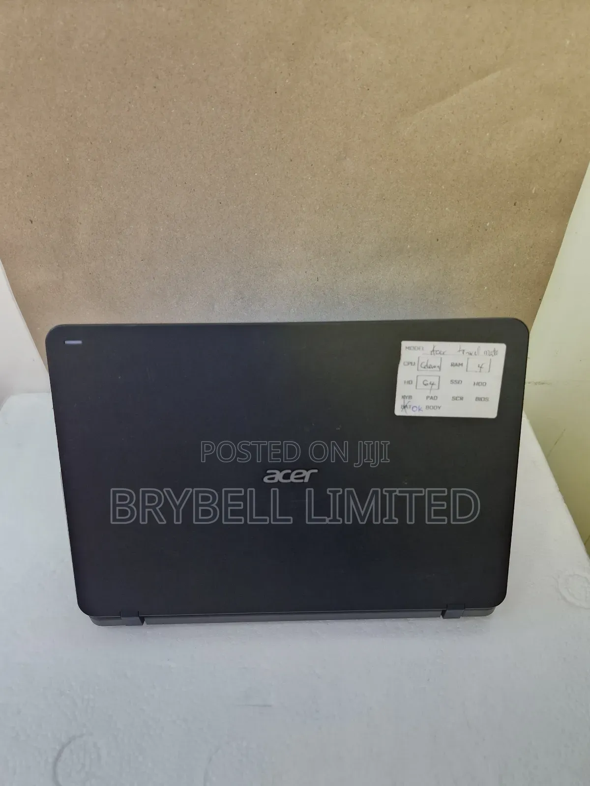 Laptop Acer TravelMate B 4GB Intel Celeron HDD 60GB
