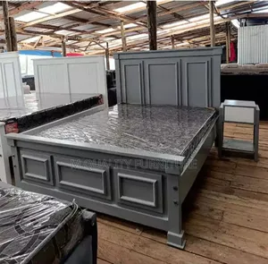 Gray Wooden Handmade Beds
