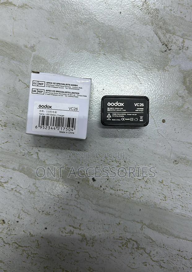 Godox Vc26 Charger for Vb26 V1 Battery - thumbnail 4