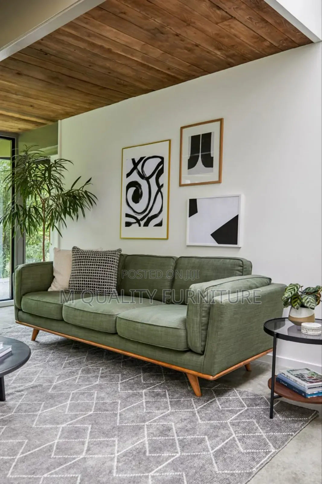 Green 3 Seater Quality Sofa Sets