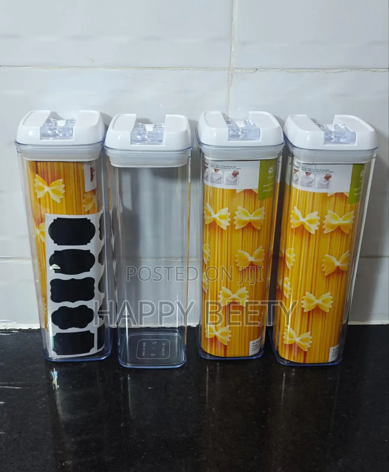 Acrylic Food Containers 
1.9ltr Each
Comes With Labels+A Pen