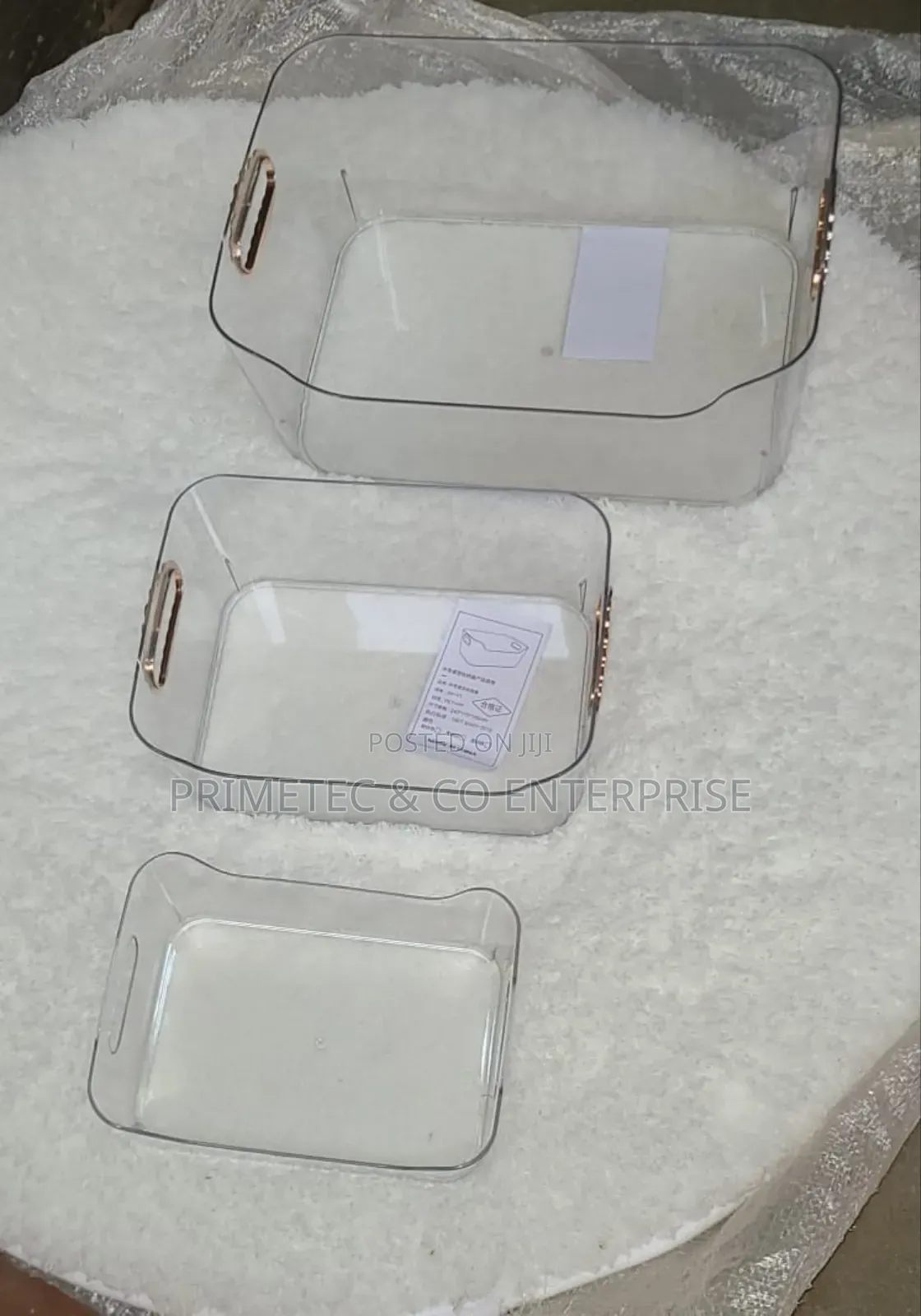 Light Luxury Desktop Transparent Storage Boxes