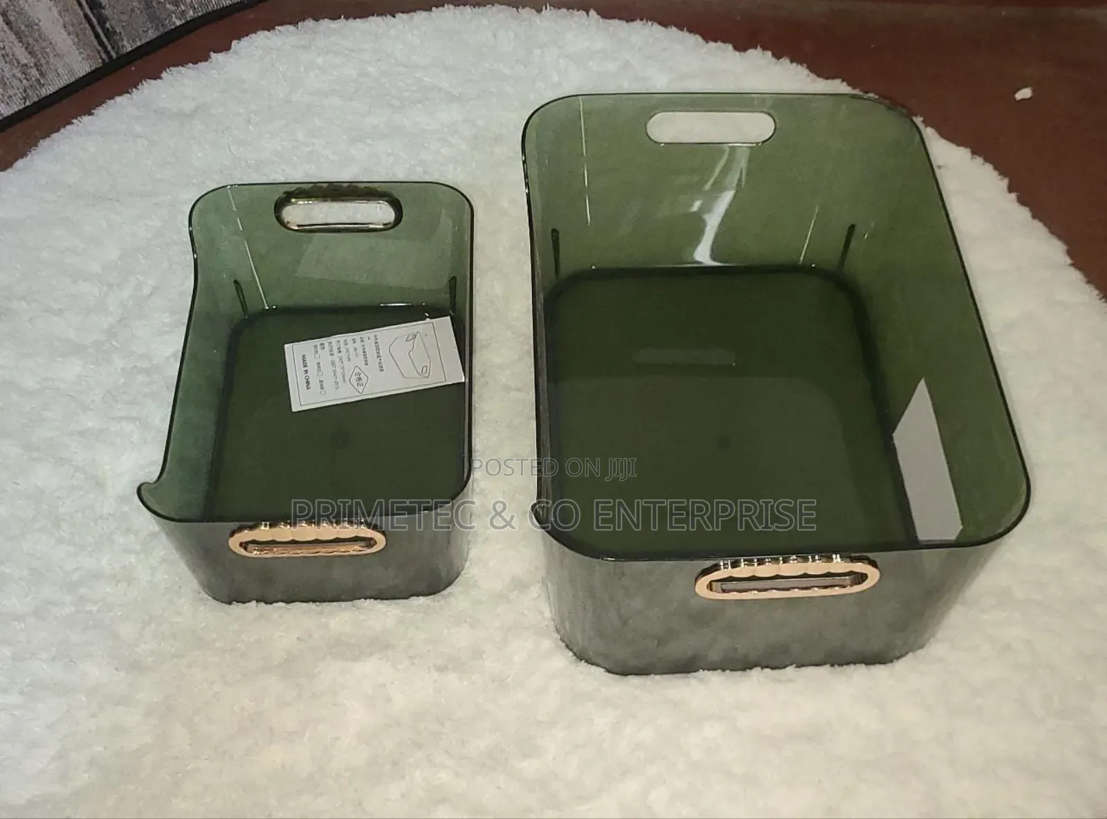 Light Luxury Desktop Transparent Storage Boxes