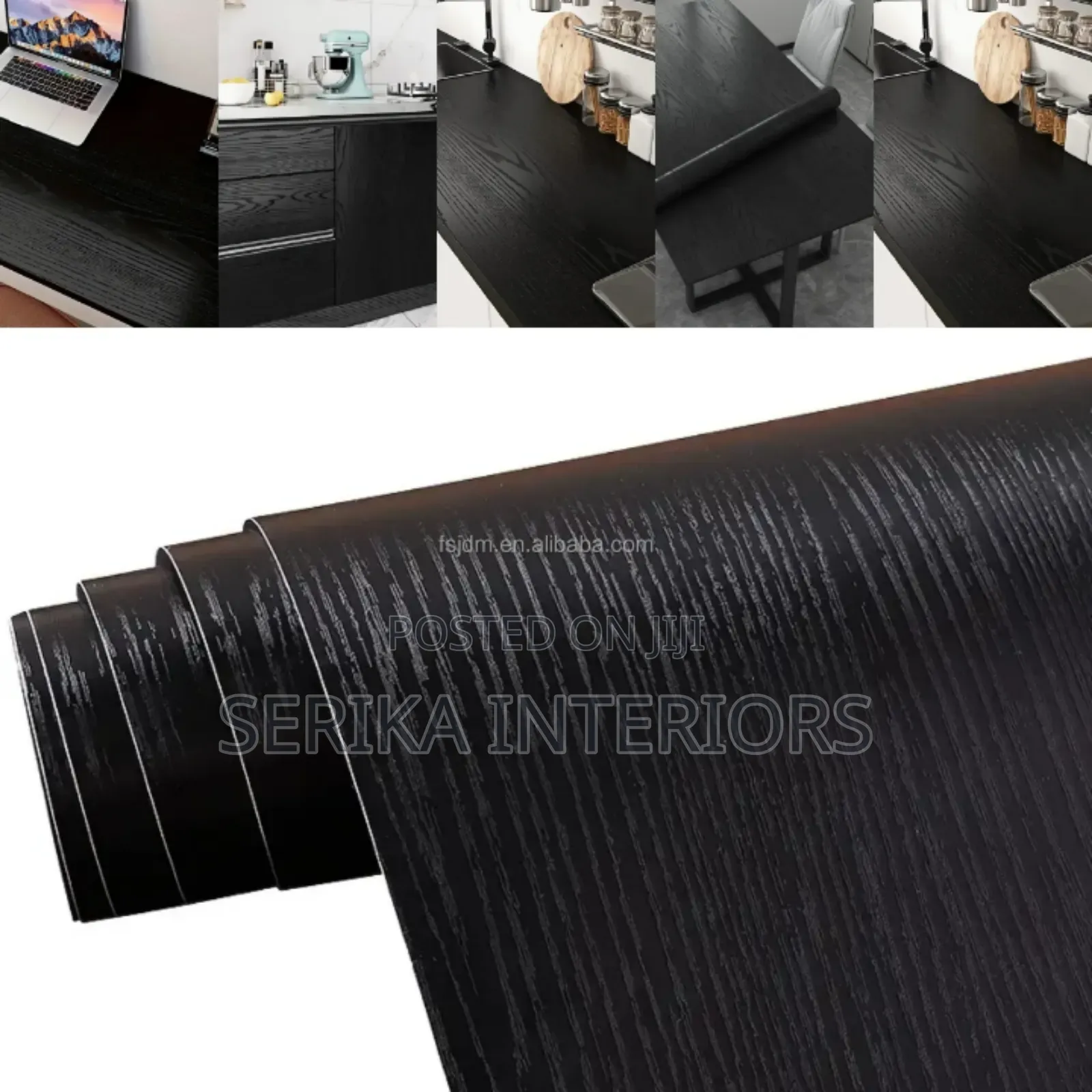 Black Wood Effect Contact Paper Contact Paper Approved Heat Resistant