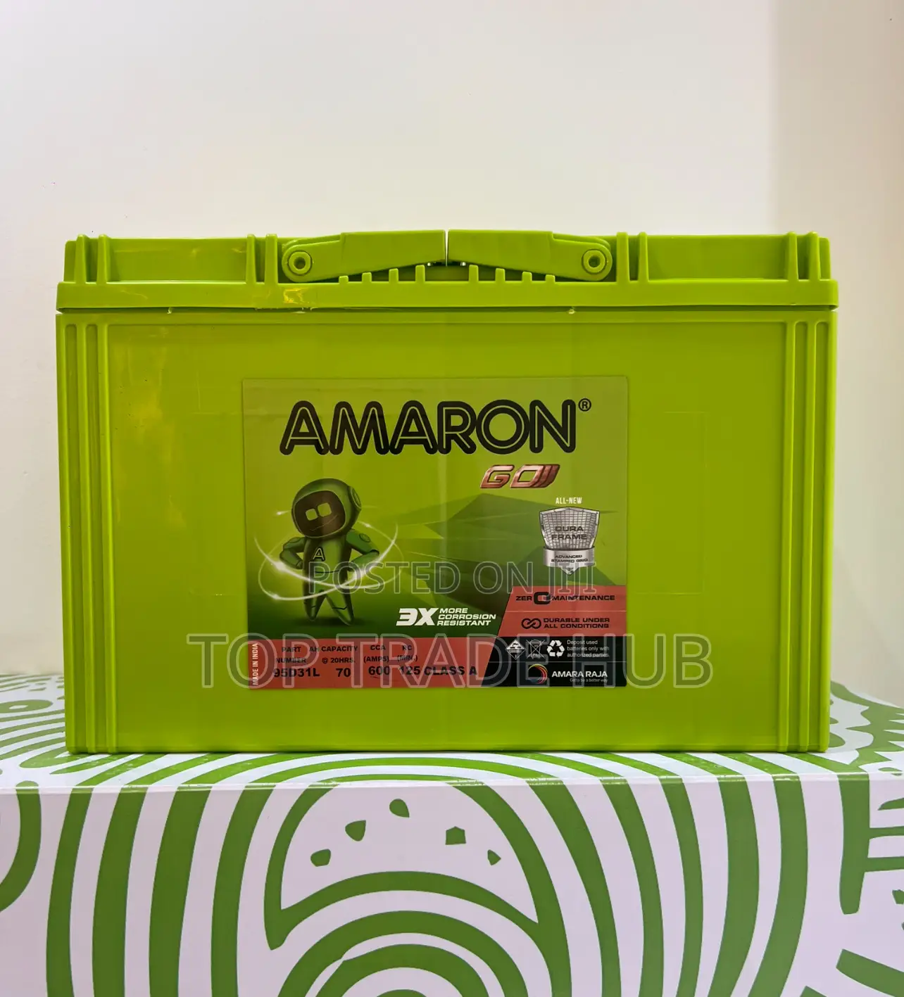 Amaron Go N70 Car Battery 70ah 600cca