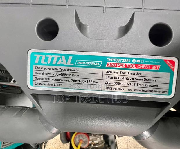 Total 328 Pcs Industrial Tool Chest Set – 7 Drawers - thumbnail 3